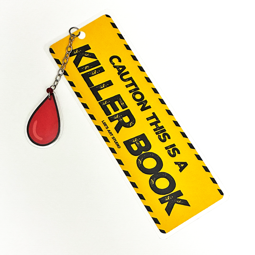 Caution This Is A Killer Book Bookmark
