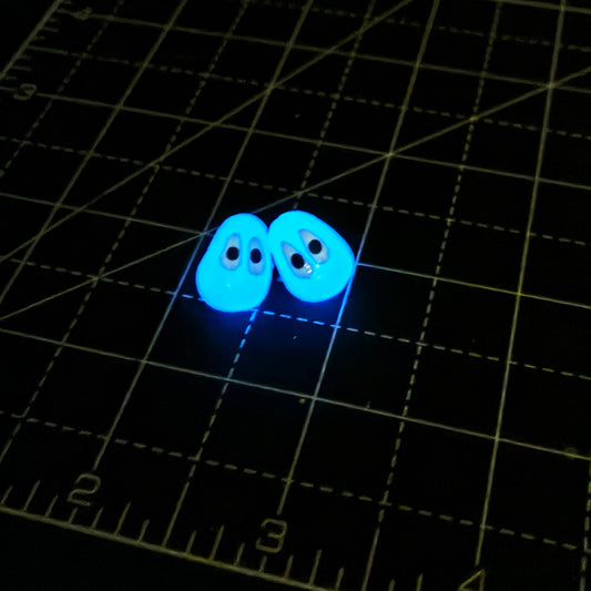 Glow In The Dark Ghosties Stud Earrings