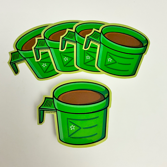 Vasito Boricua Premium Sticker