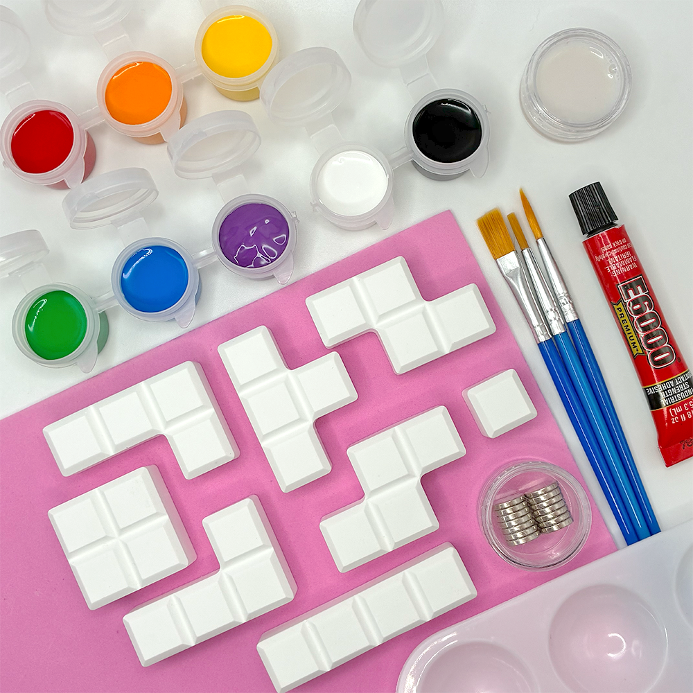 lees art studio tetris pieces magnet painting kit