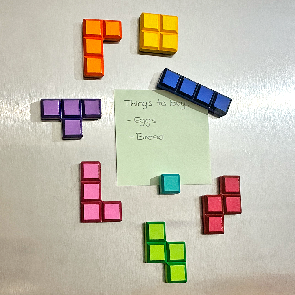 lees art studio tetris pieces magnet painting kit color painting example