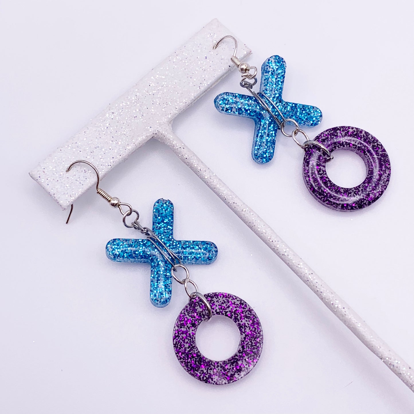 Lees Art Studio xoxo resin earrings