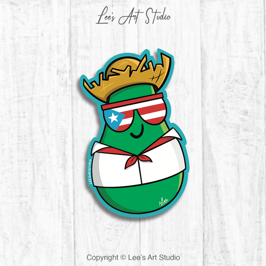 Aguacate Jibareño Premium Sticker