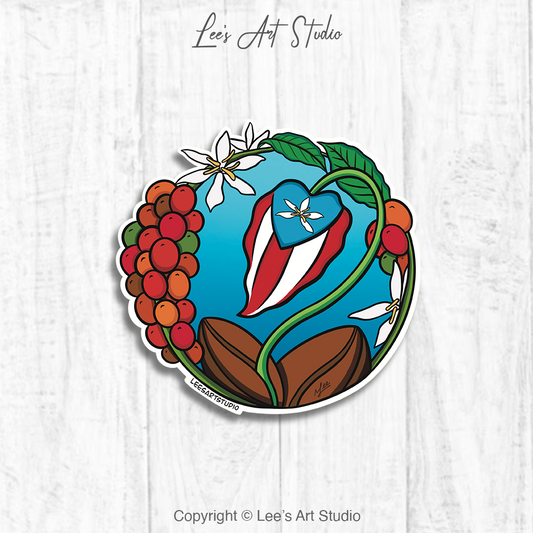 Café Boricua Premium Sticker