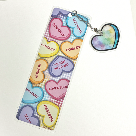 Candy Hearts Bookmark