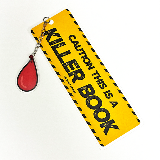 Caution This Is A Killer Book Bookmark