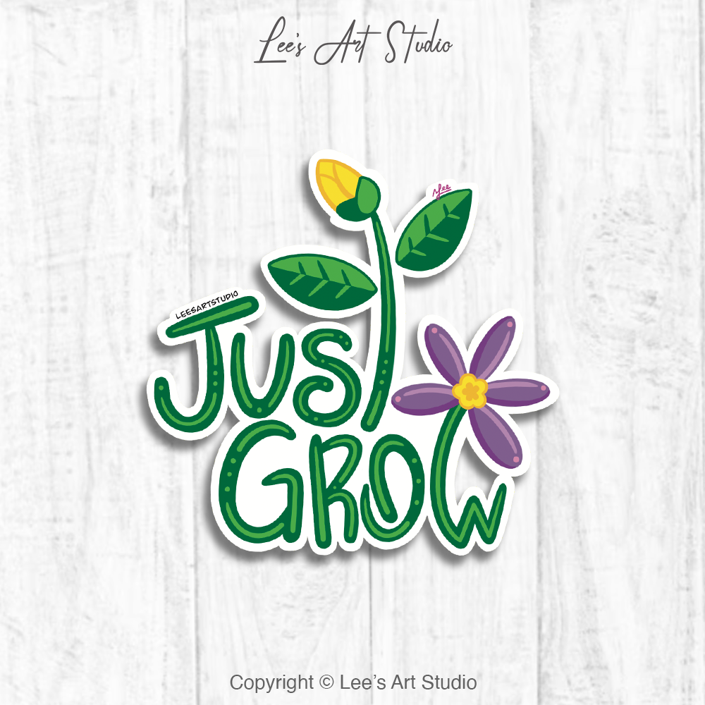 Just Grow Mini Premium Sticker