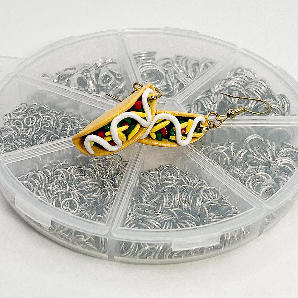 Lees Art Studio taco supreme polymer clay earrings