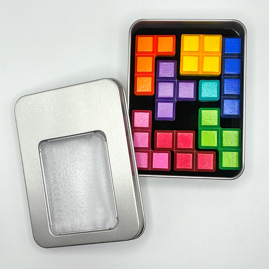 Lees art studio hand painted tetris magnet pieces set