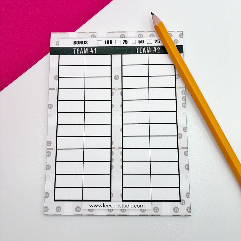 Lees art studio mini artisan dominoes painting kit score pad