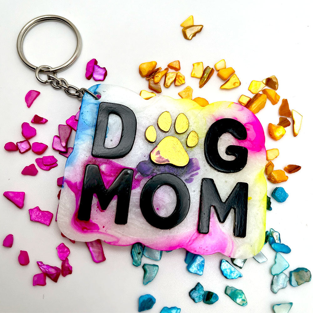Lee's Art Studio resin keychain for all dog moms out there